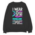 Teal & Purple In Memory Of My HusbandSuicide Prevention Unisex Sweatshirt Teal & Purple In Memory Of My HusbandSuicide Prevention Unisex Sweatshirt
