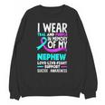 Teal & Purple In Memory Of My Nephew Suicide Prevention Unisex Sweatshirt