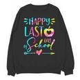 Tie Dye Happy Last Day Of School Graduation Teacher Student Unisex Sweatshirt