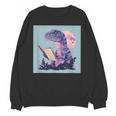 Trex Reading Book Dinosaur Unisex Sweatshirt Trex Reading Book Dinosaur Unisex Sweatshirt