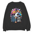 Unicorn Reading Book Reader Introvert Book Lover Humor Unisex Sweatshirt Unicorn Reading Book Reader Introvert Book Lover Humor Unisex Sweatshirt
