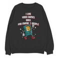 I Like Video Games Dogs And Maybe 3 People Gamer Introvert Unisex Sweatshirt I Like Video Games Dogs And Maybe 3 People Gamer Introvert Unisex Sweatshirt