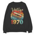 Vintage 1970 Retro Cassette Tape 70s Born Nostalgia Birthday Unisex Sweatshirt Vintage 1970 Retro Cassette Tape 70s Born Nostalgia Birthday Unisex Sweatshirt