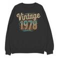 Vintage 1978 Retro Year Groovy 70s For Dad Nostalgia Unisex Sweatshirt