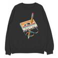 Vintage Cassette Tape And Pencil Nostalgia Party 70s 80s 90s Unisex Sweatshirt