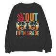 Vintage Peace Out 5th Grade Graduation Last Day Of School Unisex Sweatshirt