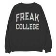 Vintage Sarcastic FREAK COLLEGE Introvert Anti Social Unisex Sweatshirt