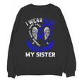 Wear Blue In Memory Of Sister Colon Cancer Awareness Shirts Unisex Sweatshirt Wear Blue In Memory Of Sister Colon Cancer Awareness Shirts Unisex Sweatshirt