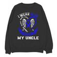 I Wear Blue In Memory Of Uncle Colon Cancer Awareness Shirts Unisex Sweatshirt