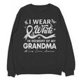 I Wear In Memory Of My Grandma Lung Cancer Unisex Sweatshirt I Wear In Memory Of My Grandma Lung Cancer Unisex Sweatshirt