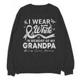 I Wear In Memory Of My Grandpa Lung Cancer Unisex Sweatshirt