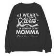 I Wear In Memory Of My Momma Lung Cancer Unisex Sweatshirt