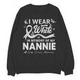 I Wear In Memory Of My Nannie Lung Cancer Unisex Sweatshirt I Wear In Memory Of My Nannie Lung Cancer Unisex Sweatshirt