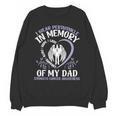 I Wear Periwinkle In Memory My Dad Stomach Cancer Awareness Unisex Sweatshirt