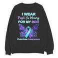 I Wear Purple In Memory For My Son Overdose Awareness Unisex Sweatshirt
