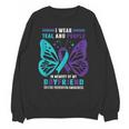 I Wear Teal And Purple In Memory Of My Boyfriend Unisex Sweatshirt I Wear Teal And Purple In Memory Of My Boyfriend Unisex Sweatshirt
