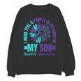 I Wear Teal Purple In Memory Of My Son Suicide Awareness Unisex Sweatshirt