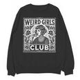 Weird Girls Club Vintage Linocut Retro Introvert Aesthetic Unisex Sweatshirt