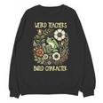 Weird Teachers Build Character Frog Reading Book Librarian Unisex Sweatshirt