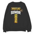 Wrestling Senior Night Senior 2026 Faith Cross Graduation Unisex Sweatshirt