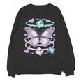 Y2K Butterfly Floppy Disk Art Digital Nostalgia Unisex Sweatshirt