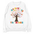 100 Days In The Books Reading Teacher 100th Day Of School Premium Unisex Sweatshirt