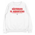 18th Birthday Guest Book Party Memory Unisex Sweatshirt 18th Birthday Guest Book Party Memory Unisex Sweatshirt