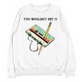 70s 80s 90s Retro Party Costume Nostalgia Cassette Unisex Sweatshirt