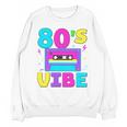 80's Vibe Retro Style Cassette Tape Nostalgia 1980s Party Premium Tri-Blend Unisex Sweatshirt