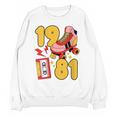 80s Vibes Mixed Tapes & Roller Skates 1981 Nostalgia Retro Unisex Sweatshirt 80s Vibes Mixed Tapes & Roller Skates 1981 Nostalgia Retro Unisex Sweatshirt