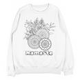 Adult Coloring Book Namaste Yoga Flowers Unisex Sweatshirt