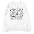 Adult Coloring Book Style Flowers And Ladybug Self Coloring Unisex Sweatshirt Adult Coloring Book Style Flowers And Ladybug Self Coloring Unisex Sweatshirt