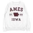 Ames Iowa Est 1864 Nostalgia Premium Tri-Blend Unisex Sweatshirt