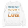 Bonsai Care Now Minimal Socializing Introvert Vintage Unisex Sweatshirt