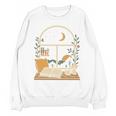 Book Lover Moonlight Reading Scene Night Unisex Sweatshirt