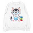 Book Lover Reading Husky Dog Unisex Sweatshirt