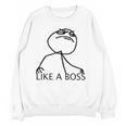 Like A Boss Rage Comic Meme Classic Internet Nostalgia Tee Unisex Sweatshirt Like A Boss Rage Comic Meme Classic Internet Nostalgia Tee Unisex Sweatshirt