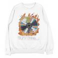 Buffering Glitched CD On Fire 2000s Nostalgia Unisex Sweatshirt