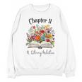Chapter 11 Years Old 11th Birthday Wildflower Book Lover Unisex Sweatshirt