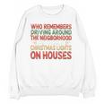 Christmas Lights Nostalgia – Holiday Memory Christmas Spirit Premium Tri-Blend Unisex Sweatshirt