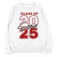 Class Of 2025 Senior 2025 Graduation Red Raglan Baseball Tee Unisex Sweatshirt