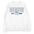 Class Of 2026 Senior 26 Coquette Bow Toile Preppy Graduation Unisex Sweatshirt