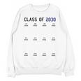 Class Of 2030 Graduation T-Shirt With Space For Handprints Unisex Sweatshirt
