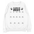 Class Of 2037 Handprint Grow With Me Pre-k Graduation Unisex Sweatshirt