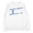 Colon Cancer Awareness Month Memory Loss Blue Ribbon Unisex Sweatshirt