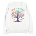 Color Our World Summer Reading Program 2025 Trippy Book Tree Unisex Sweatshirt Color Our World Summer Reading Program 2025 Trippy Book Tree Unisex Sweatshirt