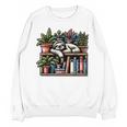 Cosy Sloth In Bookshelf With Plants Unisex Sweatshirt