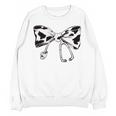Cow Print Bow And Stethoscope Nurse RN Graduation Coquette Unisex Sweatshirt