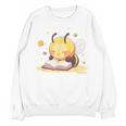 Cute Bee Reading Book Teacher Student Reader Graphic For Men Women Kids Unisex Sweatshirt