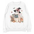 Cute Ghost Reading Book Librarian Book Lover Unisex Sweatshirt